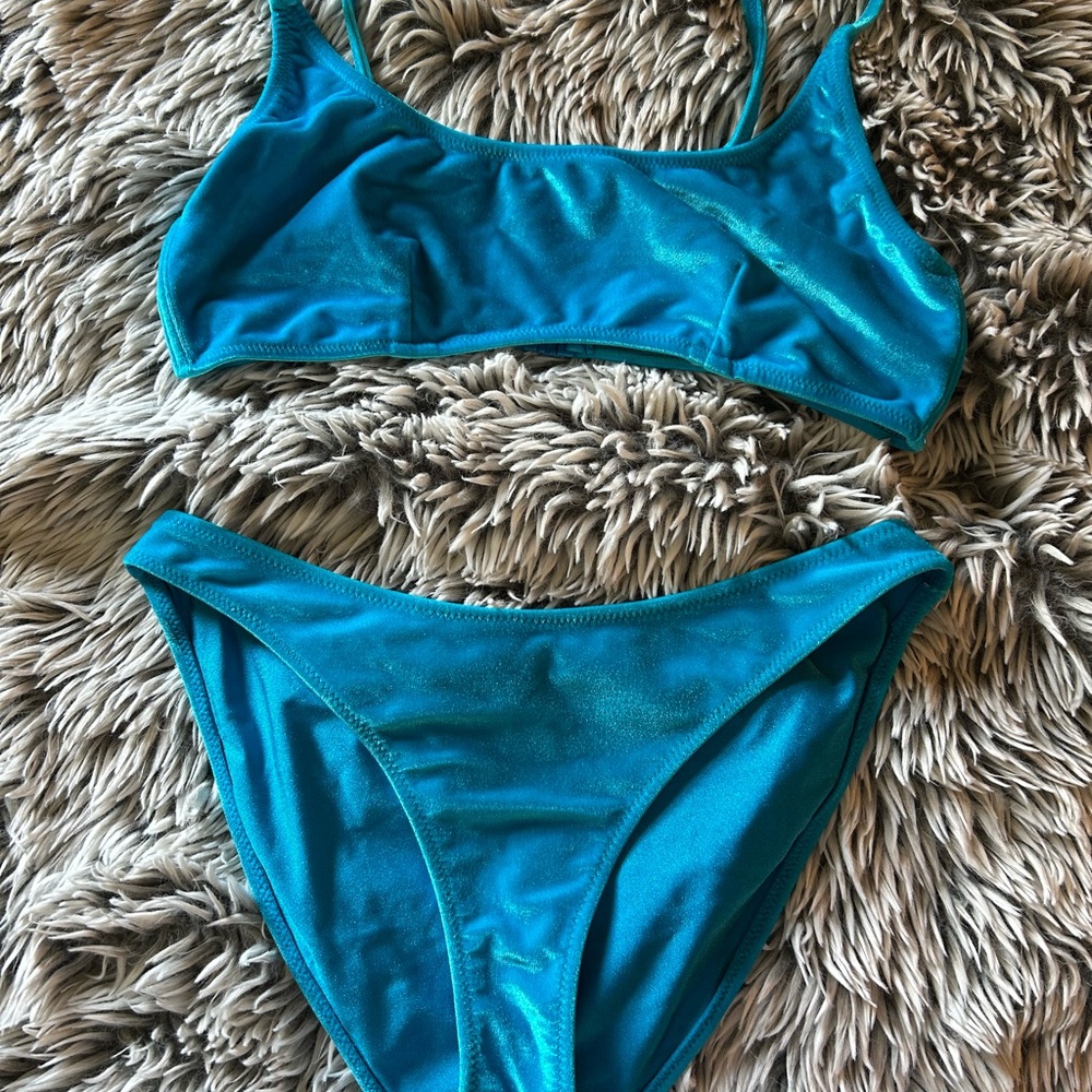 Blue Women's Swimwear Set